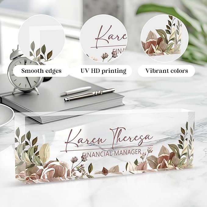 Custom Office Name Plate, Personalized Gifts - Image 3