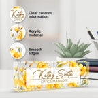 Personalized Name Plate for Desk, Custom Desk Name Plate, Acrylic Name Plate - Image 3