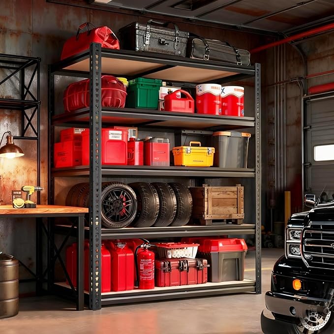 ZEUKMXOO Garage Racks for Storage，5-Tier Adjustable Garage Shelving Storage - Image 9