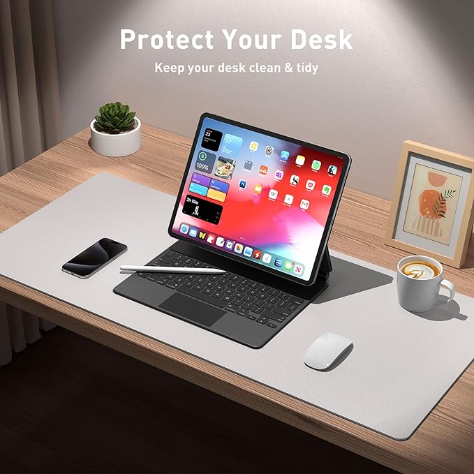 Aothia Large PU Leather Desk Pad Protector – Non-Slip Mouse Pad & Writing Mat - Image 4