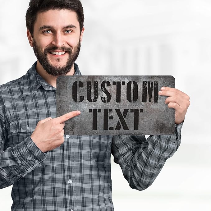 Custom Sign, Custom Street Sign, 11 Font Colors, 13 Font Styles, 4 Hole Options - Image 2