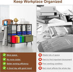 EasyPAG Rolling File Cart with 24 Slot Mail Organizer, Under Desk Storage with - Image 7