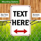 Custom Arrow, Custom Directional Sign, Two Way Arrow, 12x18 Inches, 55 mil - Image 5