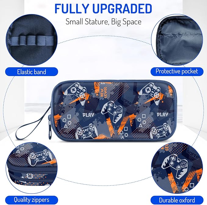Fitvc Large Pencil Case for Boys, Gamer Boys Pencil Pouch for Kids Teens School - Image 2