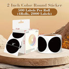 2 Inch Color Coding Round Labels - Image 2