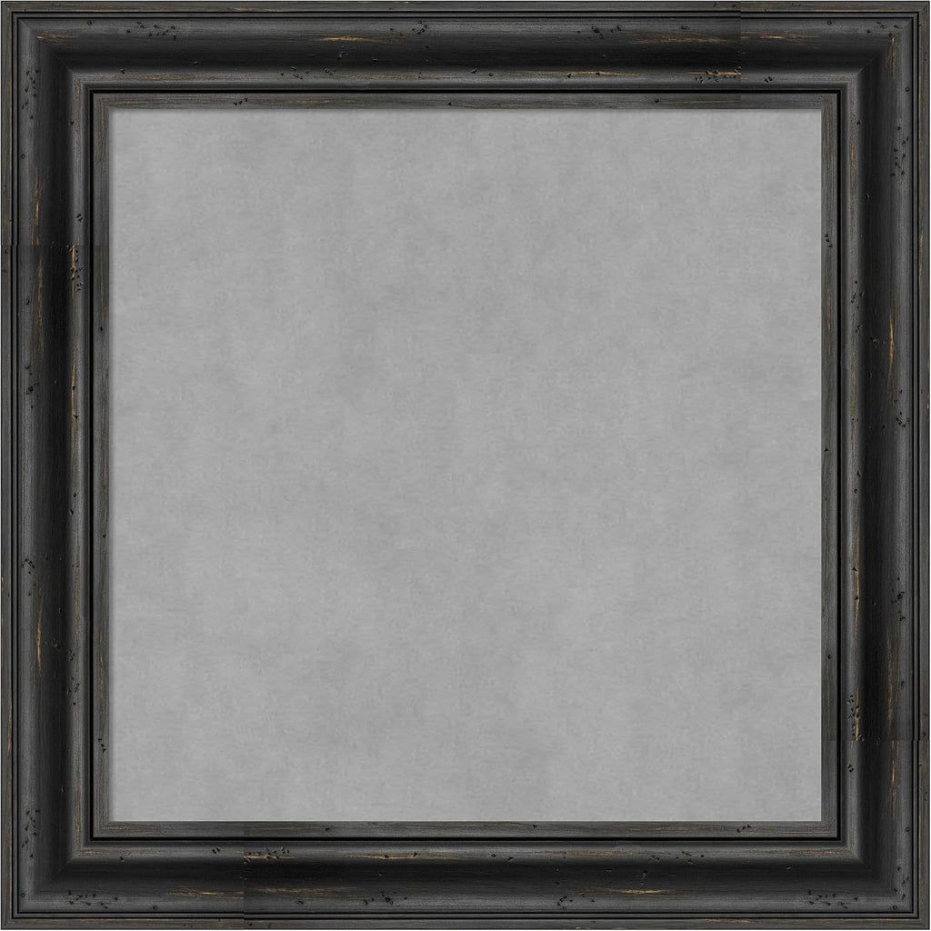 Amanti Art Black Framed Magnetic Board 25x25 Medium Vision Board