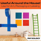 No-Residue Blue Painters Tape 2 inch 4x 60 Yard Roll. Easy-Tear, Pro-Grade - Image 6