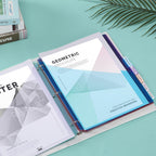 Mr. Pen- Binder Dividers with Pockets and Tabs, 8 Pack | Pocket Dividers for 3 Ring Binder with Tabs, Binder Dividers with Pockets, Dividers with Pockets, Binder Divider