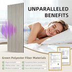 TO-TH Wood-Look Acoustic Panel, 4 Pack 47.2” x 23.6” Soundproof Wall Panels - Image 3