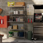 Regal Altair 24" Deep x 48" Wide x 86" Height Wire Shelving Kit | 5-Tier | NSF - Image 2