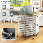 Happygrill 20-Drawer Organizer Cart Tools, Mobile Utility Storage Cart - Image 5