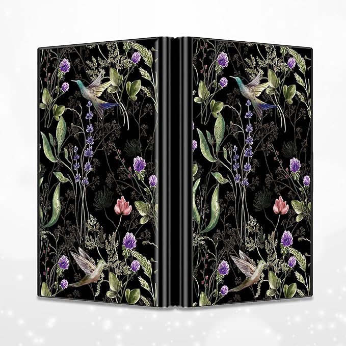BWEGRHE Slim Credit Card Holder, Wild Flower Hummingbird RFID Blocking Metal - Image 4