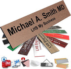 Engraved Name Plates for Door Sign Personalized Textured Copper Plastic Plaque by LHS+My+Business