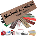 Engraved Name Plates for Door Sign Personalized Textured Copper Plastic Plaque by LHS+My+Business