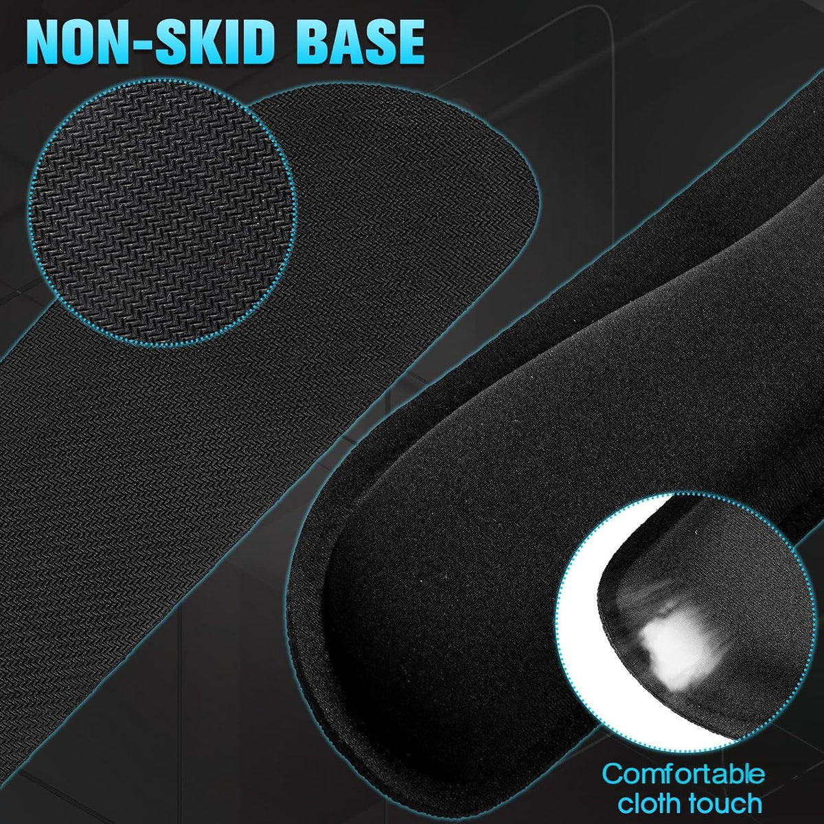 Yunsailing 12 Pcs Ergonomic Mouse Pad and Keyboard with Wrist Support Set Arm...