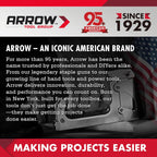 Arrow Plier Stapler Set, Metal Hand Stapler with 2520 Staples | Full Strip, 25 Sheet Capacity, Dual-Mode Anvil, One-Touch Staple Loading, Ergonomic Grip, For Office, School, Packaging