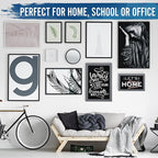 HBCY Creations Rustic Grey Magnetic Wall Chalkboard, Small Size 11" x 17" - Image 6