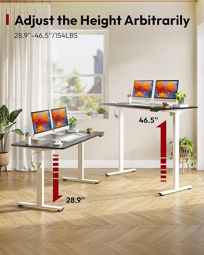 SANODESK Electric Standing Desk 48 x 30 Inches Whole-Piece Desktop Height - Image 8