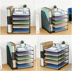 LEKETREE Desk Organizers and Accessories, 5-Tier Paper Letter Tray Organizer - Image 5