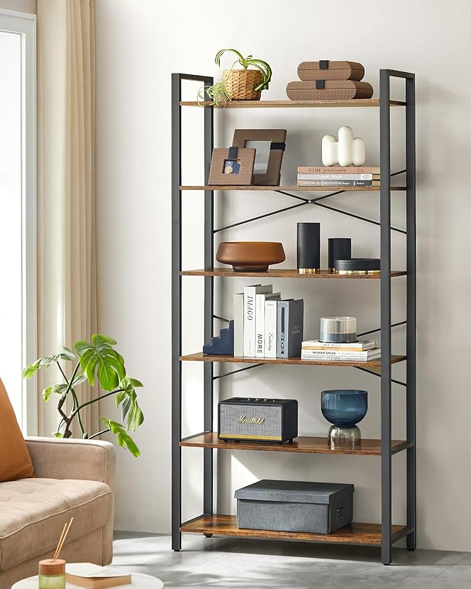 VASAGLE 6-Tier Bookshelf, Bookcase - Image 4