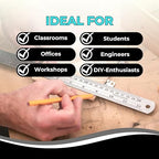 NOKKO Metal Ruler 12 Inch - Image 6