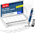 GAUDER Magnetic Dry Erase Labels | 30x Magnetic Labels | Dry Erase Magnets by GAUDER