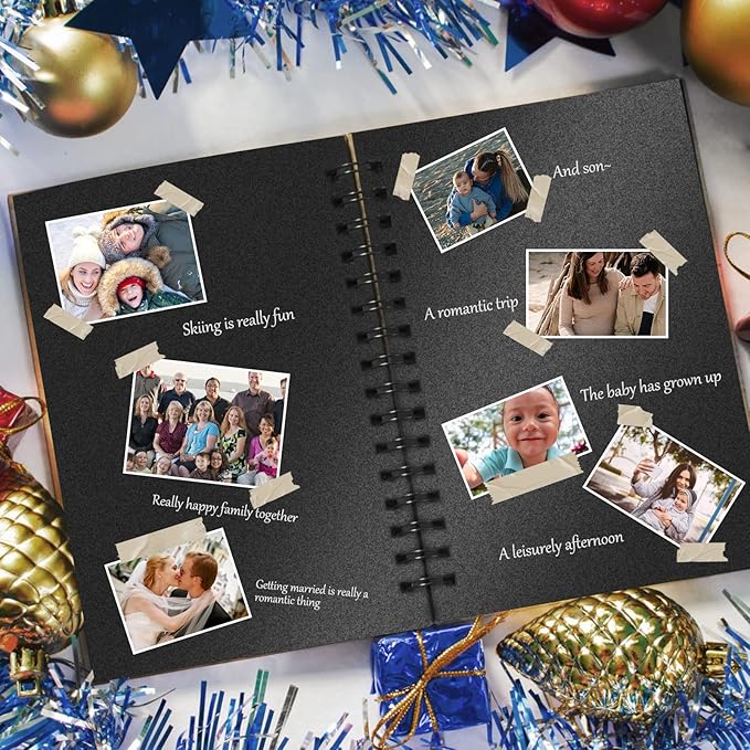 24 Sheets Black Shimmer Cardstock 8.5 x 11 Metallic Paper, Goefun 80lb Card - Image 5