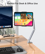 YICOSUN Tablet Arm Mount with Super Grip, Adjustable Foldable Holder & Heavy - Image 7