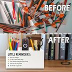 XPH Little Reminders Inspirational Pen Pencil Holder Organizer - Image 6
