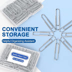 Jumbo Paper Clips Non-Skid, 1000 Large Paper Clips 10 Boxes of 100 Each - Image 4