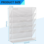 GDINDINFAN Wall File Organizer Holder Mesh Hanging Paper Document Holder - Image 3