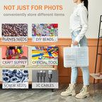 ALINK Photo Storage Box with Handle, Office Supplies - Image 4