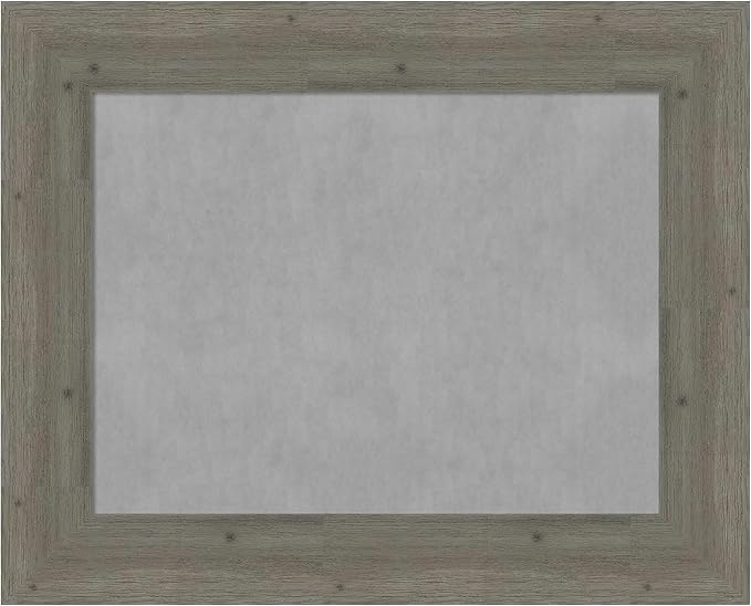 Amanti Art Grey Framed Magnetic Board 25x31 Medium Vision Board by AmantiArt