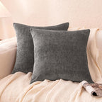Amazon Basics Chenille Throw Pillow Covers, Home Decor Cushion Cover by AmazonBasics