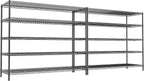 REIBII 55.5" W Storage Shelves 3200LBS Wire Shelving Unit 5 Tier Metal Shelving by REIBII