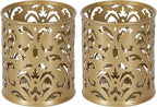 EasyPAG Gold Pen Holder for Desk, 2 Pack Round Pen Organizer, Brush Holder for by EasyPAG