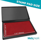 MaxMark Large Crimson Red Stamp Pad - Image 3