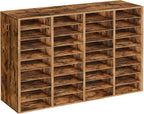 HOOBRO Wooden Literature Organizer, 36-Slot Mail Sorters, Removable Classroom