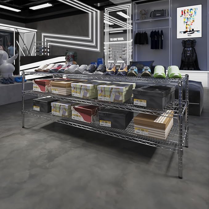 Regal Altair 21" Deep x 72" Wide x 27" Height Wire Shelving Kit | 3-Tier | NSF - Image 2