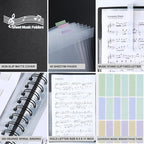 Piano Sheet Music Folder Organizer: 40 Plastic Sleeves Display 80 Pages Spiral - Image 5