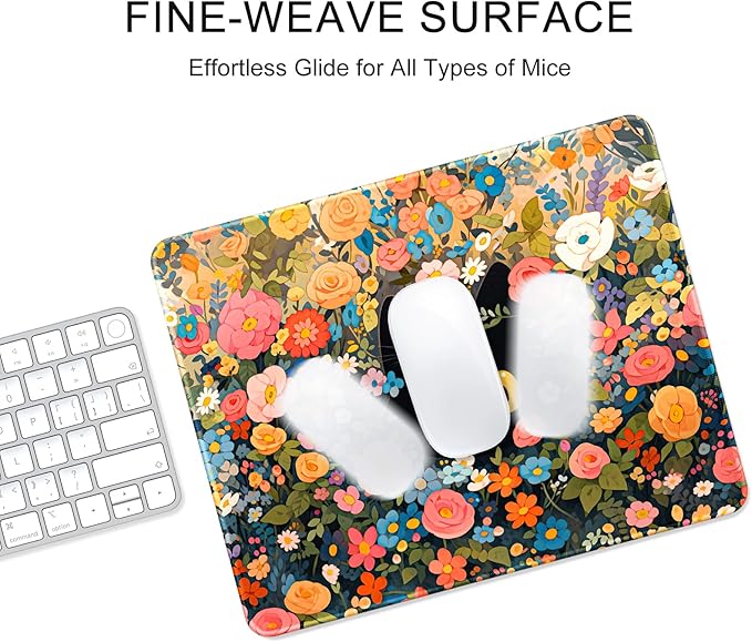 Auhoahsil Mouse Pad, 12 x 10 in Marble Theme Computer Mouse Pad - Image 4