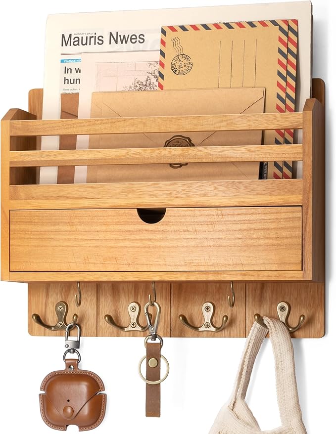 Rebee Vision Modern Farmhouse Mail Organizer by REBEEVISION