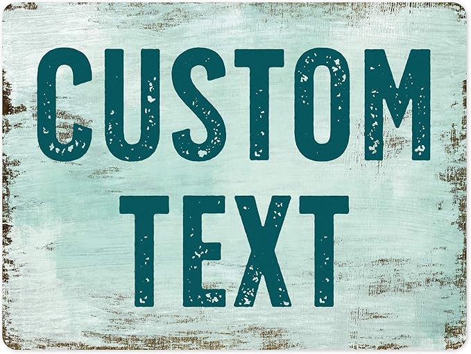 Custom Sign, Custom Street Sign, 11 Font Colors, 13 Font Styles, 4 Hole Options by MySignCenter