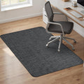 Sycoodeal Office Chair Mat for Hardwood & Tile Floor,Computer Gaming Chair Mat for Rolling Chairs Non-Curve, Anti-Slip, Heavy Duty Floor Protector for Home Office,Black (36" x 48")