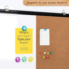 maxtek Combination Board, 36 x 24 Magnetic Whiteboard & Cork Board, Dry Erase - Image 3