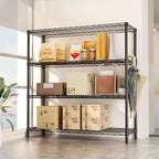 SINGAYE 4 Shelves Adjustable Shelf Heavy Duty Shelf 1400LBS Wire Storage - Image 9