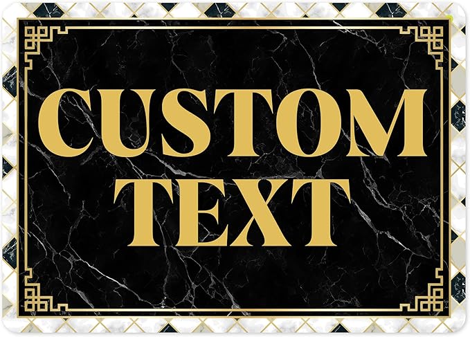 Custom Sign, Custom Street Sign, 11 Font Colors, 13 Font Styles, 4 Hole Options by MySignCenter