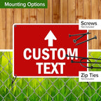 Custom Arrow, Custom Directional Sign, Up Arrow, 10x14 Inches, 55 mil thick HDPE - Image 5
