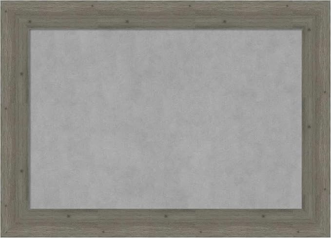 Amanti Art Grey Framed Magnetic Board 31x43 Large Vision Board by AmantiArt