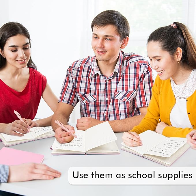 feela 12 Pack Notebooks Journals Bulk, Hardcover Notebook Classic Ruled Lined - Image 5